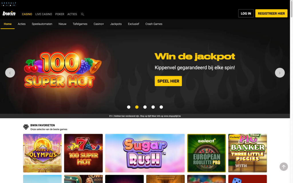 Bwin online casino in België