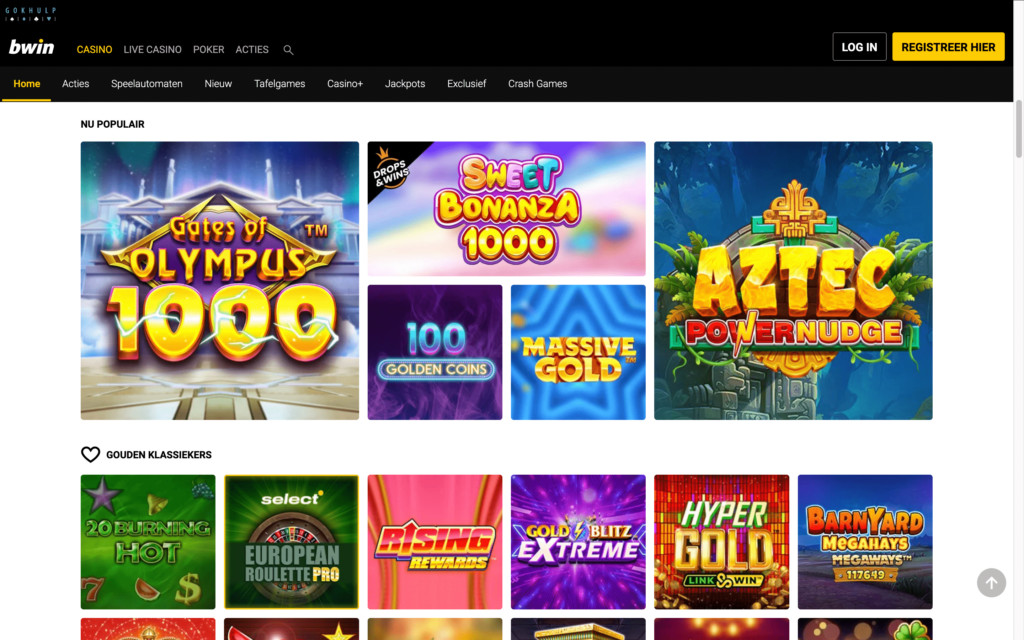 speelautomaten bij Bwin casino